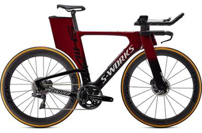 Велосипед шоссе Specialized S-Works Shiv LTD Dura-Ace Di2 Rapid CLX II (Gloss Maroon Black Metallic)
