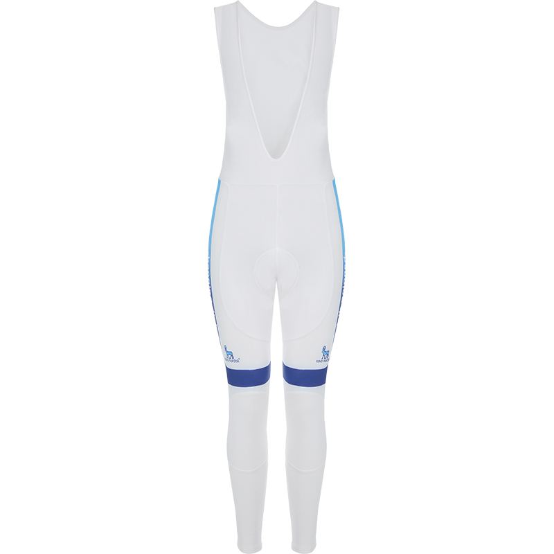 Рейтузы с лямками Nalini Team Novo Nordisk Changing Diabetes Thermo (white-blue)
