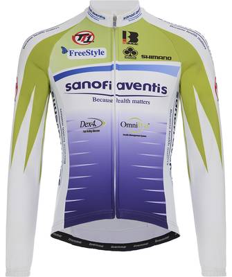 Велокуртка Biemme Team Sanofi Aventis TT1 Light Jacket (green-violet)