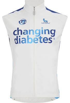 Веложилет Nalini Team Novo Nordisk Changing Diabetes Winter Devo Vest (white-blue)