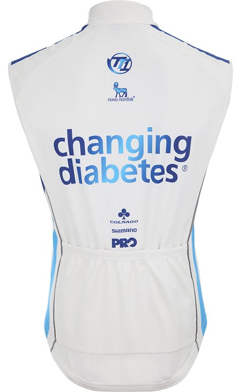 Веложилет Nalini Team Novo Nordisk Changing Diabetes Winter Devo Vest (white-blue)