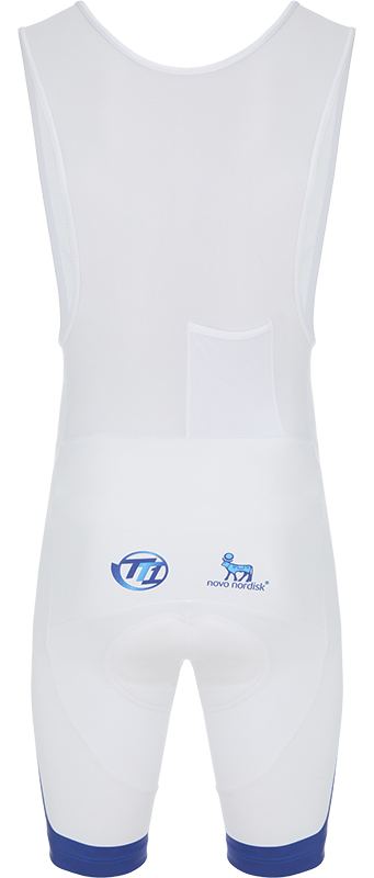 Велотрусы с лямками Nalini Team Novo Nordisk Changing Diabetes (white-blue)