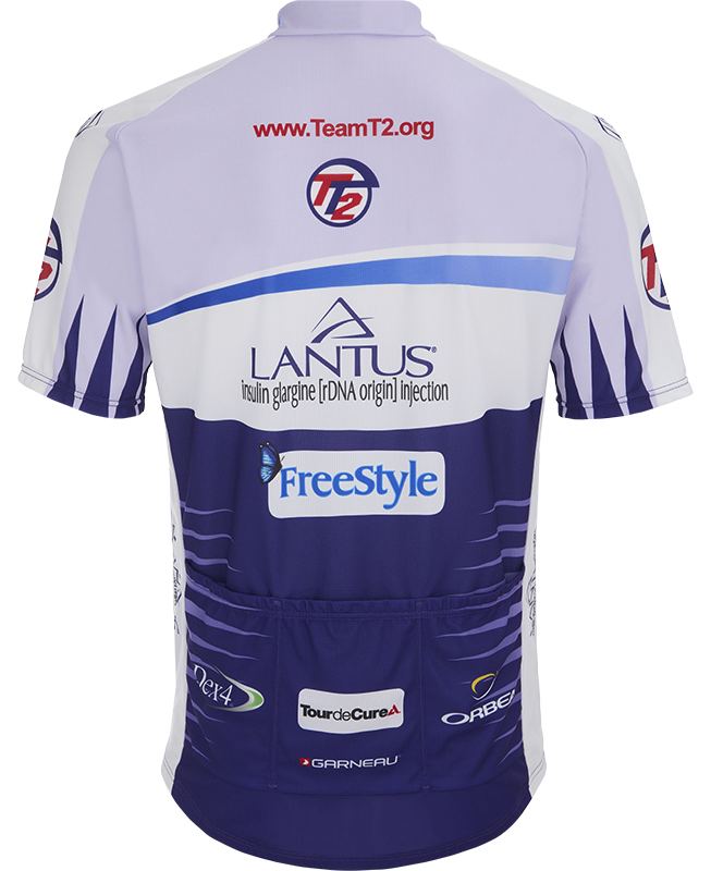 Веломайка короткий рукав Louis Garneau Team TT2 (white-violet)
