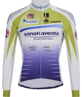 Веломайка длинный рукав Biemme Team Sanofi Aventis TT1 (green-violet)