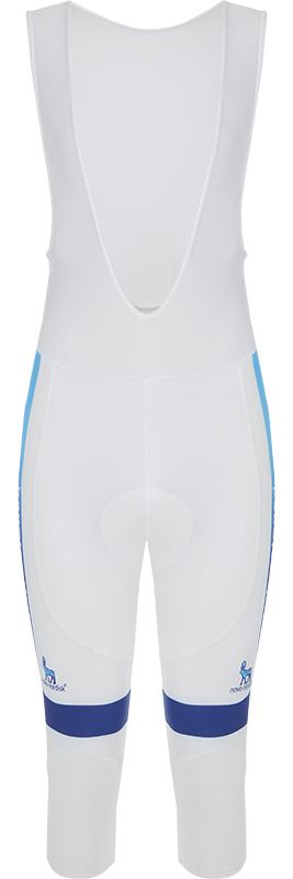 Бриджи 3/4 с лямками Nalini Team Novo Nordisk Changing Diabetes Thermo (white-blue)